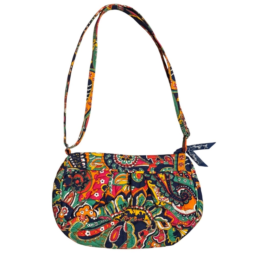 Vera Bradley Venetian Paisley Purse Shoulder‎ Hobo Frannie Boho Bag